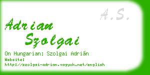adrian szolgai business card